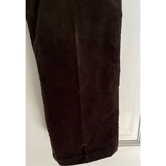 Chico’s Women’s 1.5 Chocolate Brown Cotton Sueded Straight Leg 5 Pocket Ankle Pa - Picture 3 of 7